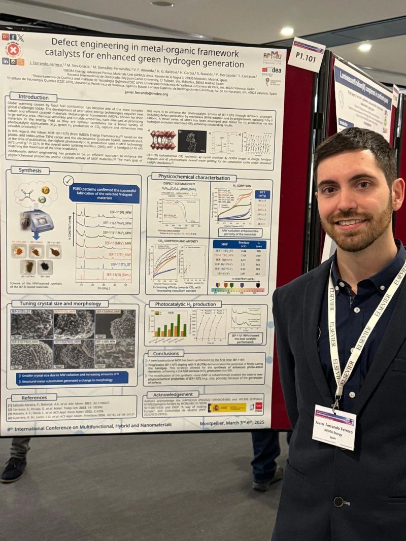 Javier Ferrando presenting IMDEA research at QIES26 in Zamora